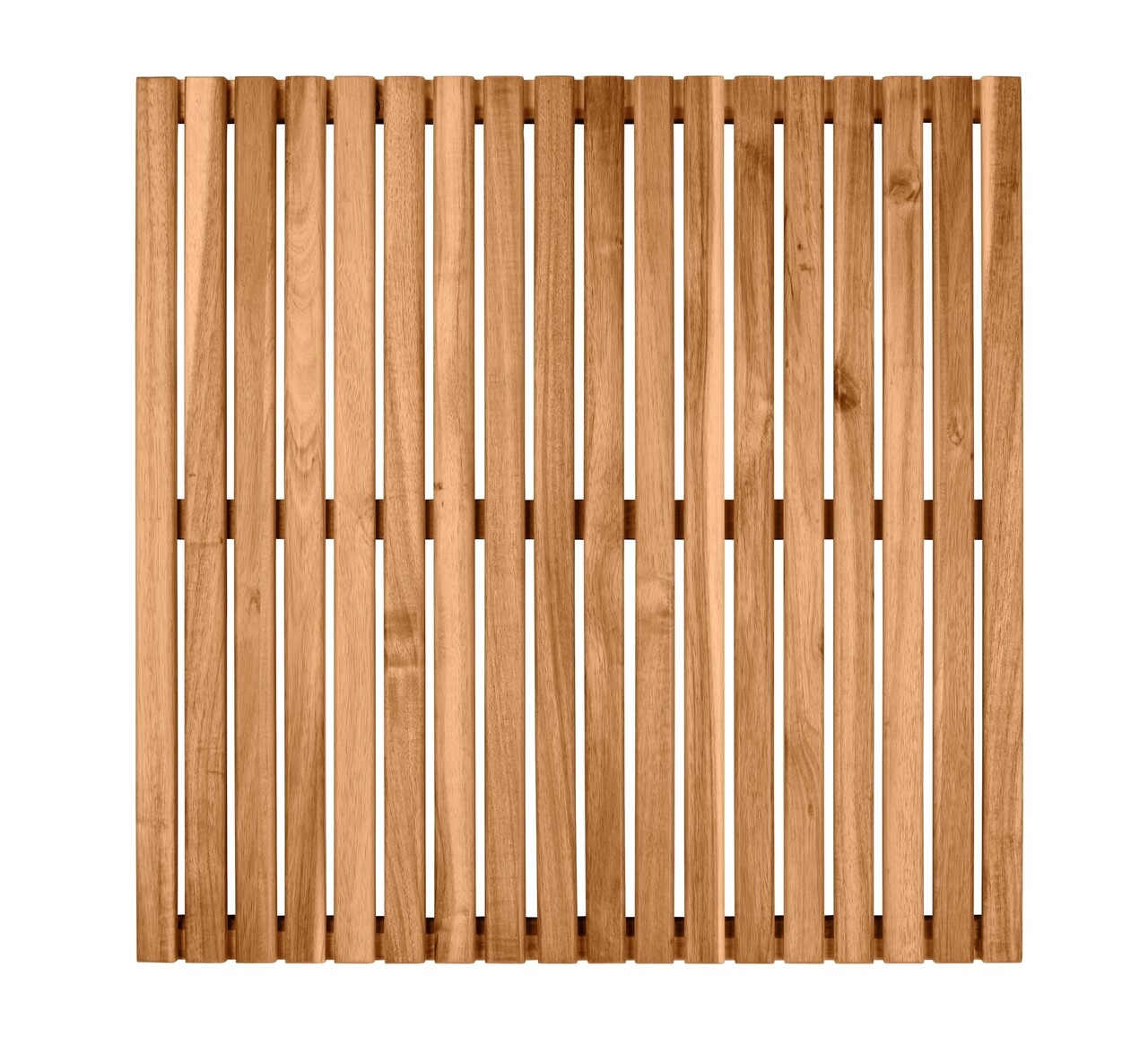 Covoras de baie, Wenko, Duckboard, 55 x 55 cm, lemn de salcam, maro - imagine 5